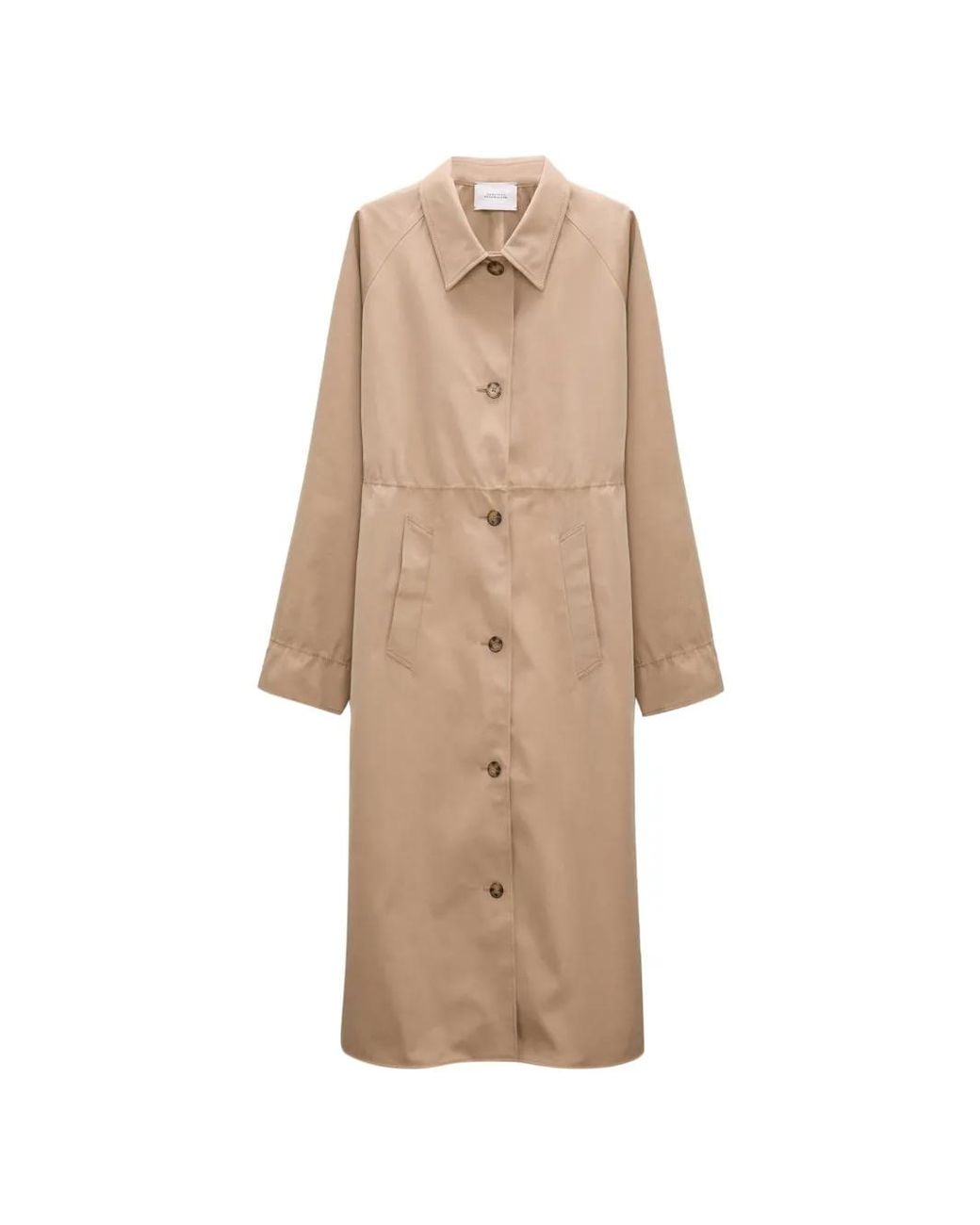 Dorothee Schumacher Natural Single-Breasted Trench Coat