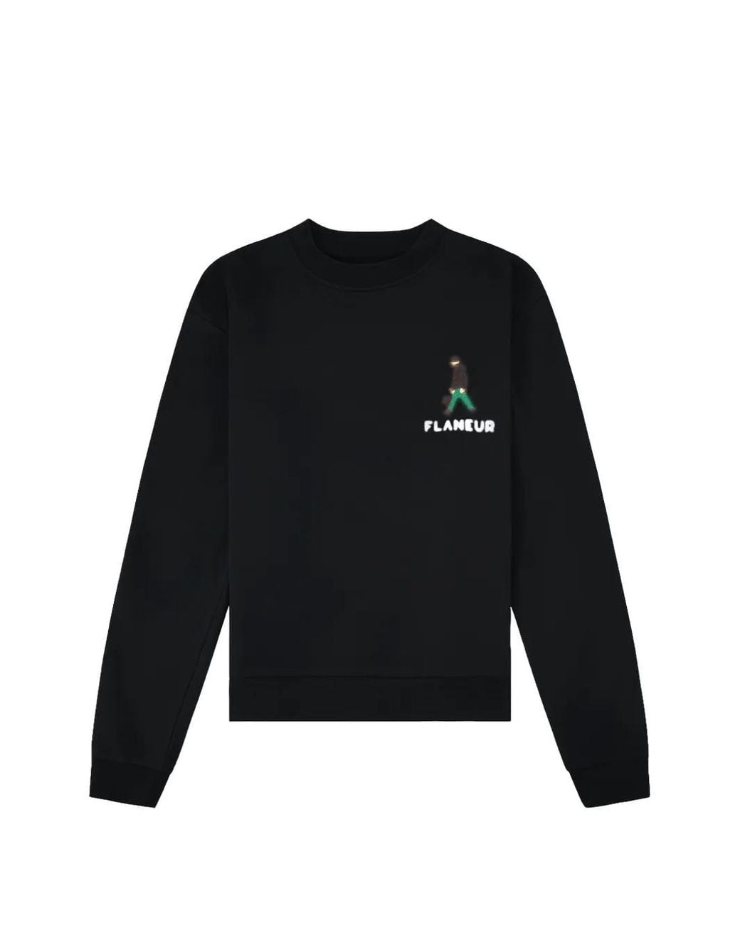 flâneur Black Blurred Stroller Sweatshirt for men
