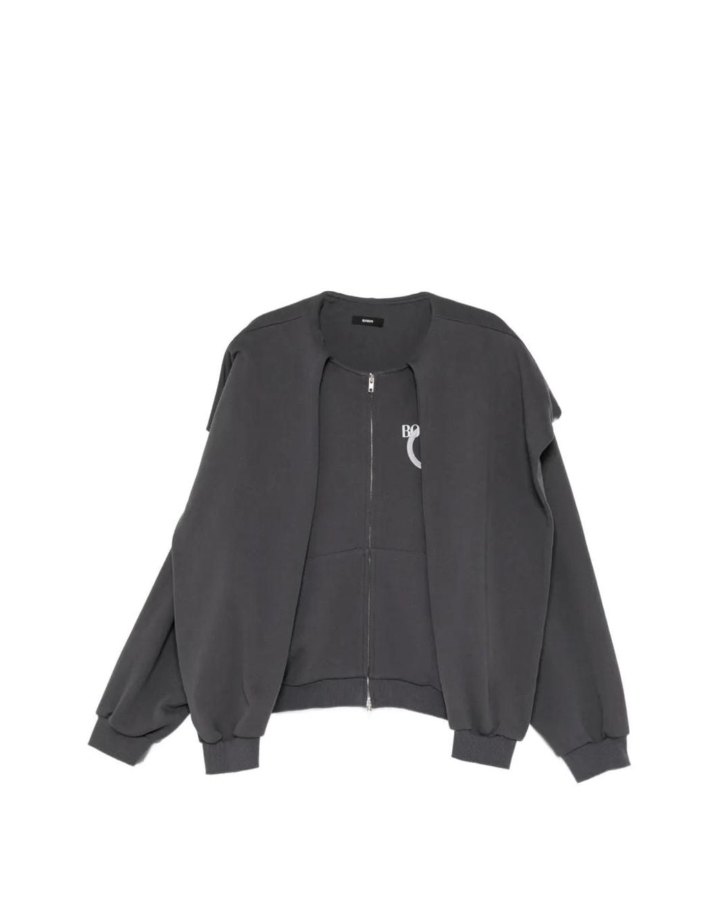 BONBOM Black Sleeve Hoodie Zip-Up Hoodie