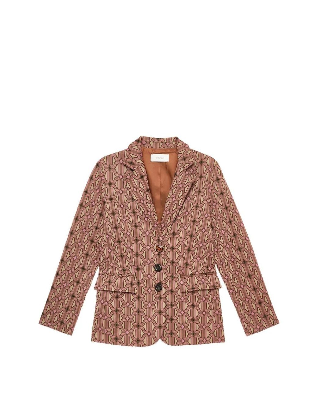 Maliparmi Pink Jacquard-Interlock Blazer