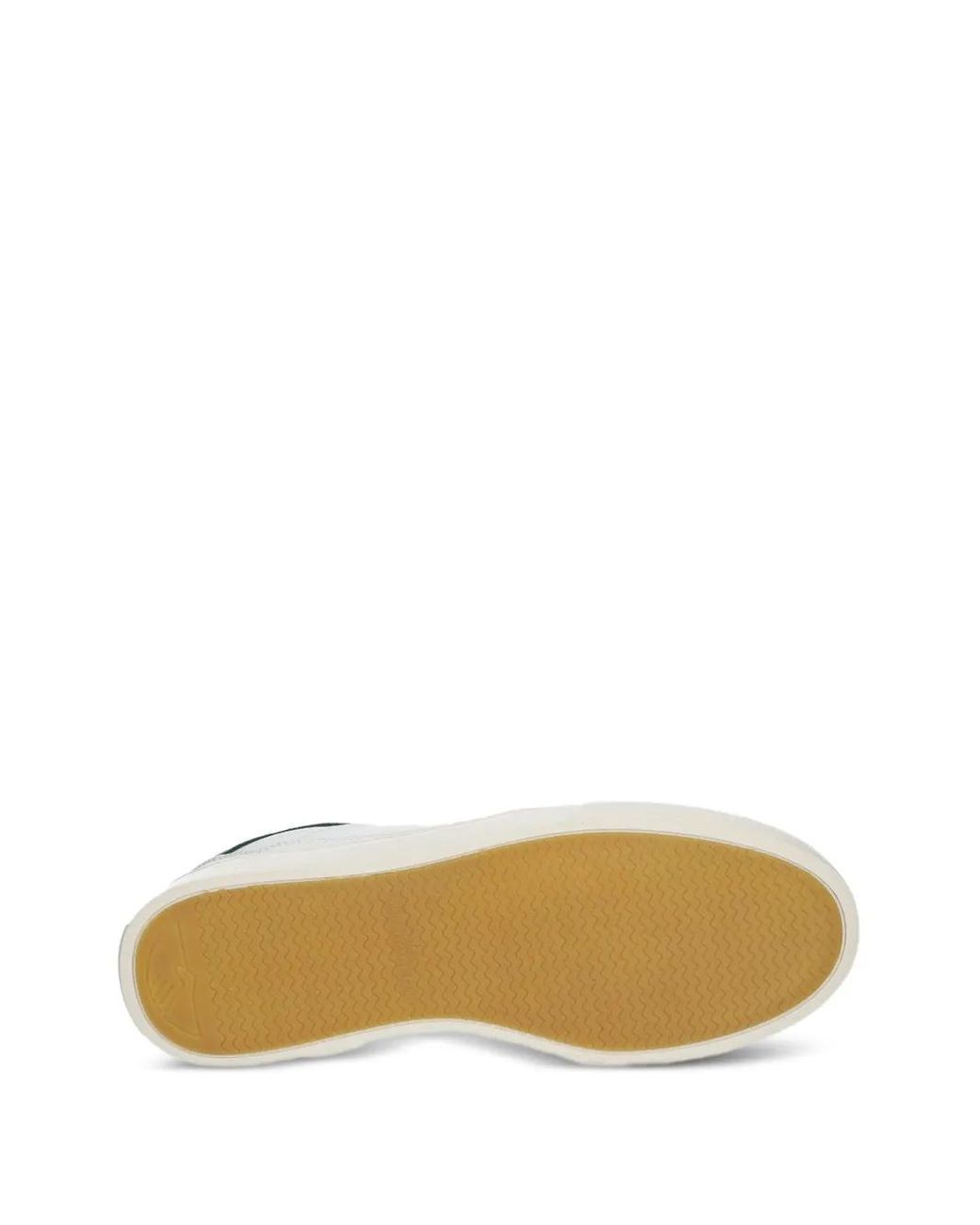 Stepney Workers Club White Pearl Leather Panel Trainers