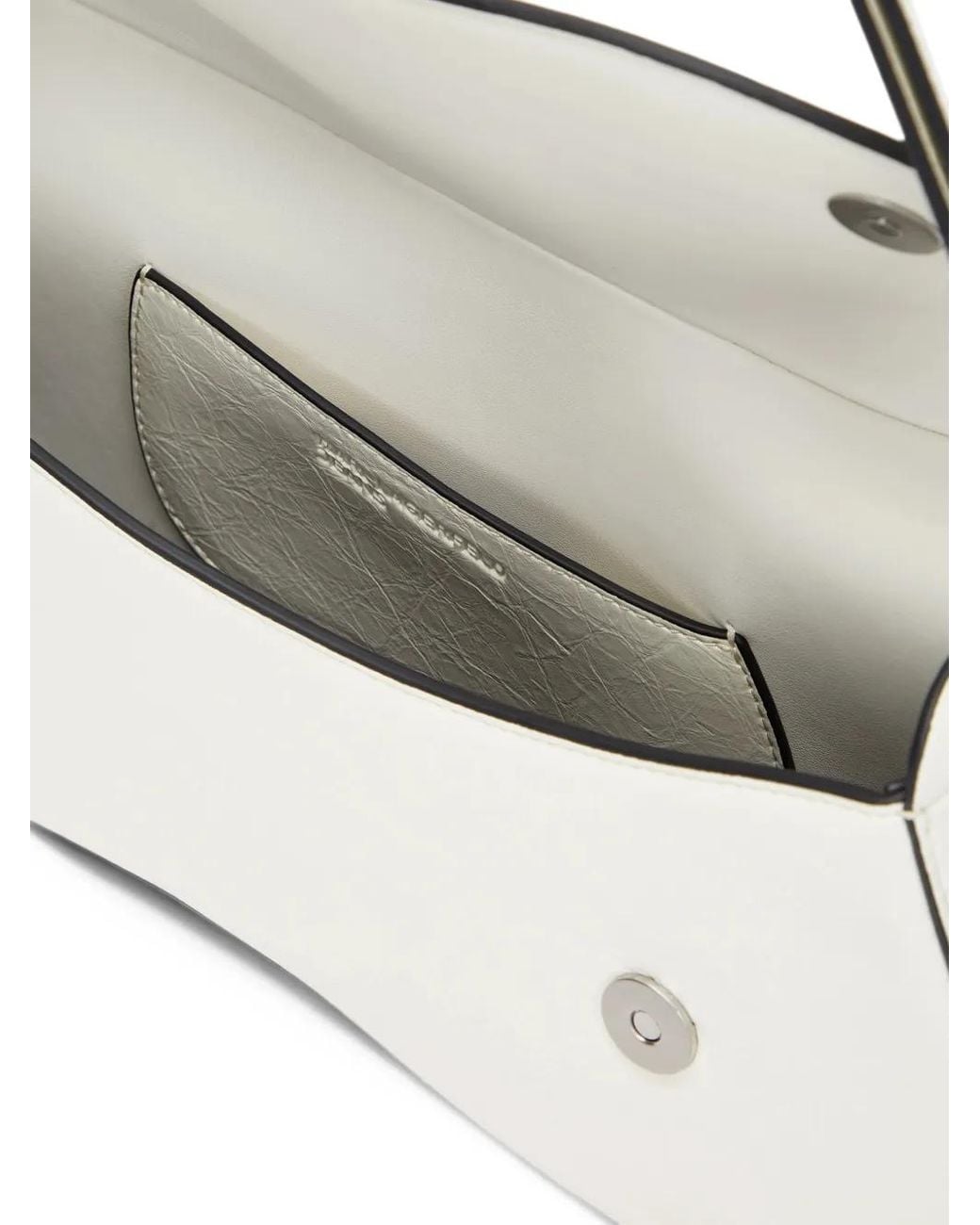 Karl Lagerfeld White Wave Shoulder Bag