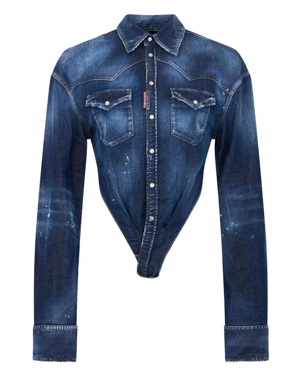 Top Con Logo DSquared² de color Blue