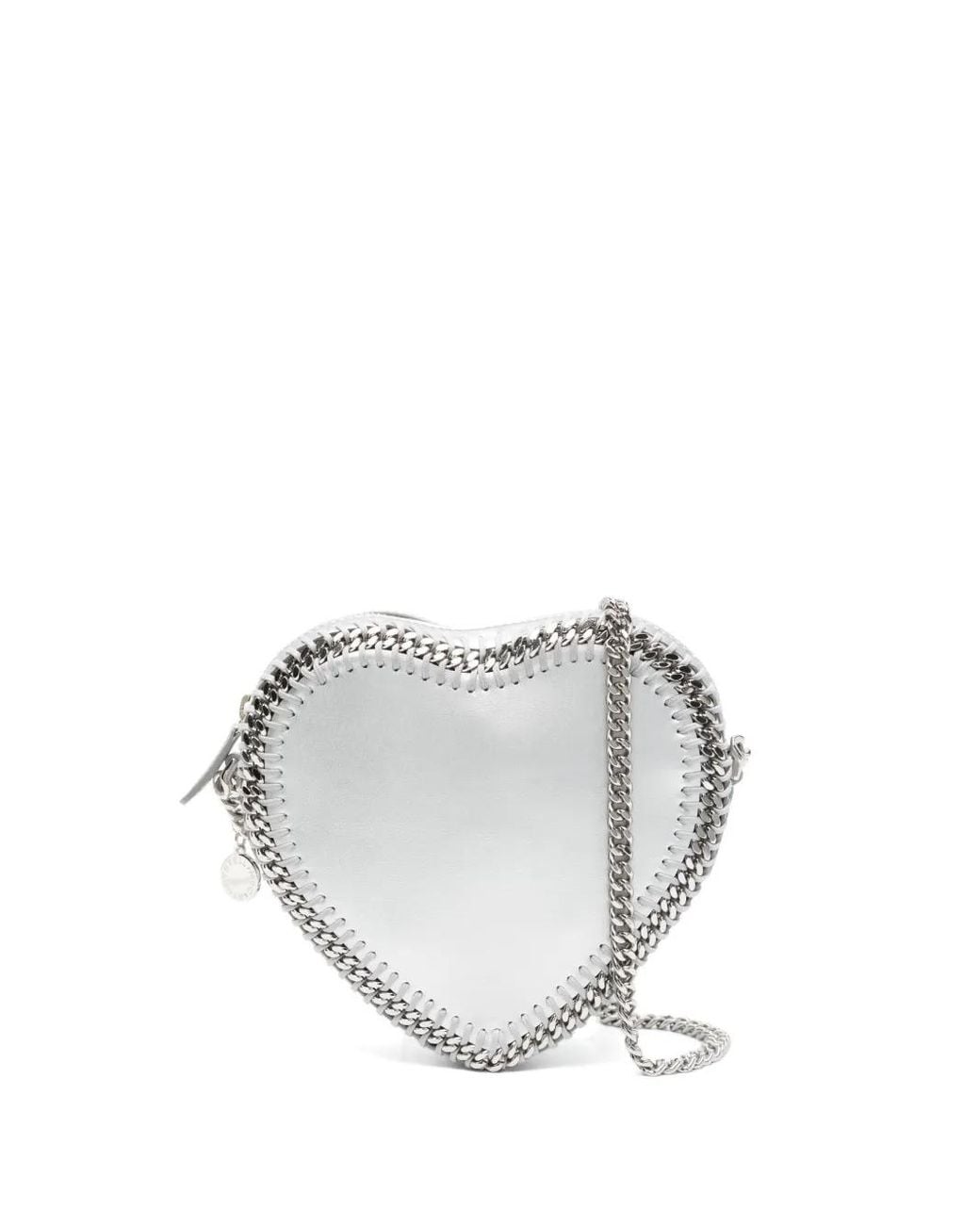 Stella McCartney Metallic Falabella Heart Cross Body Bag