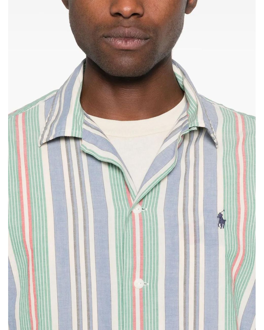 Polo Ralph Lauren Blue Striped Shirt for men
