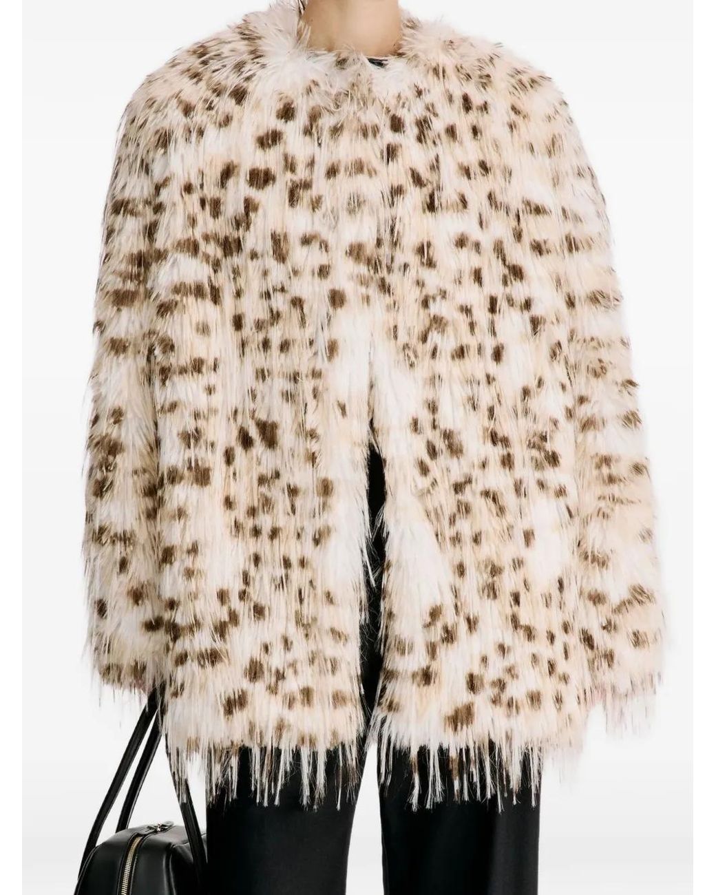 Loulou de Saison Natural Faux-Fur Collarless Coat