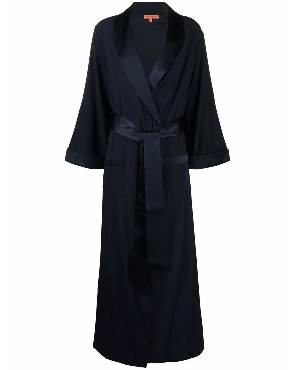Ermanno Scervino Blue Robe-Style Maxi Dress