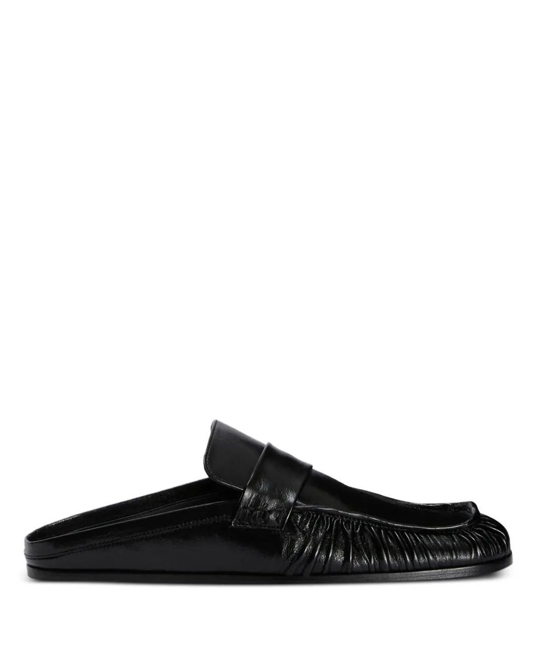 Jil Sander Black Leather Mules