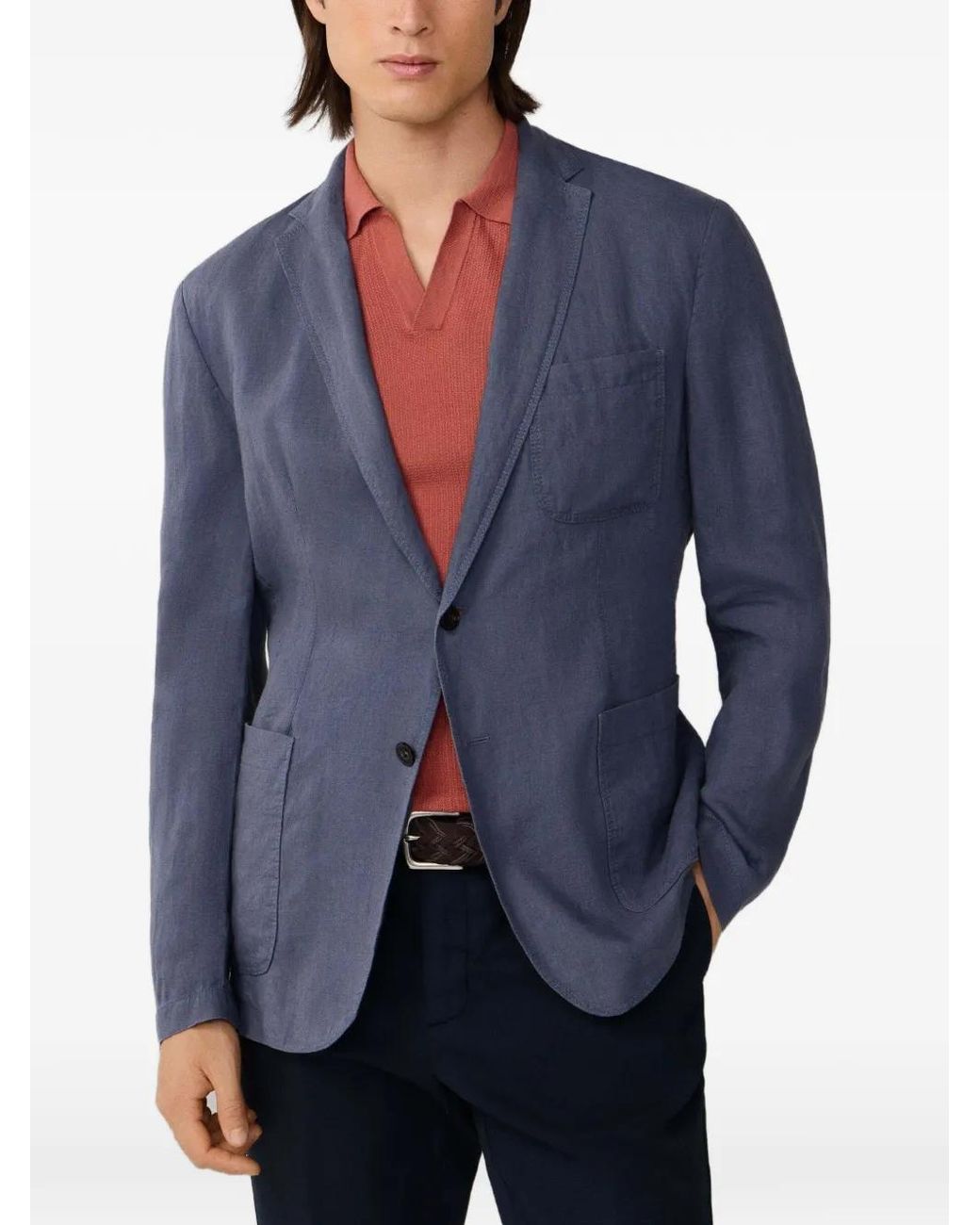 Blazer Con Revers Classici di Hackett in Blue da Uomo