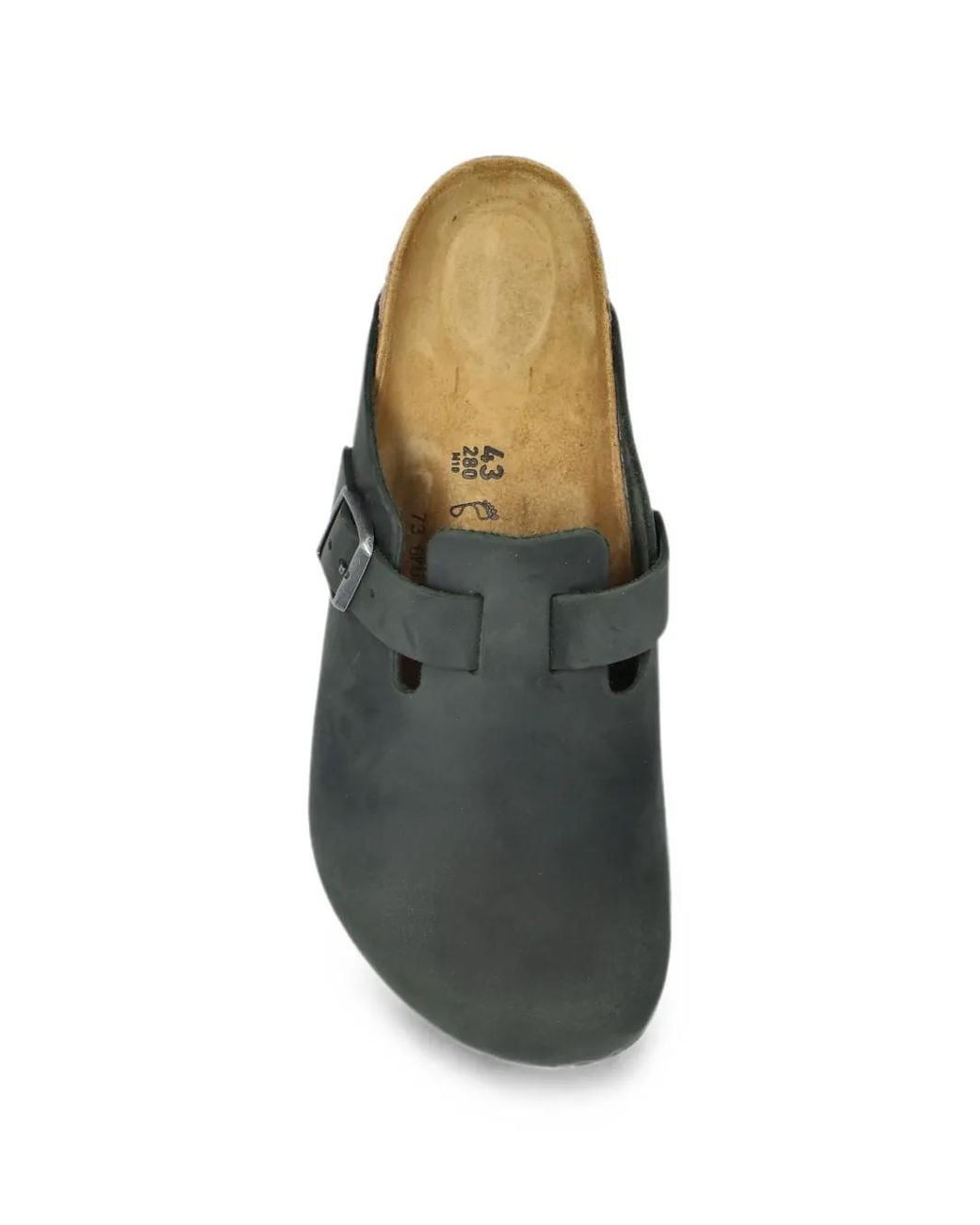Birkenstock Black Boston Oiled Leather Clogs for men