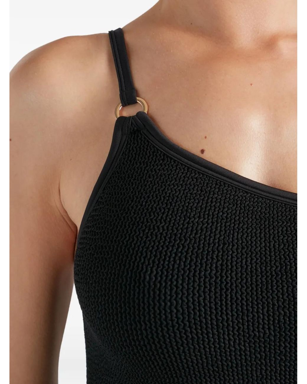 Hunza G Blue Maillot De Bain Clara À Anneau Doré