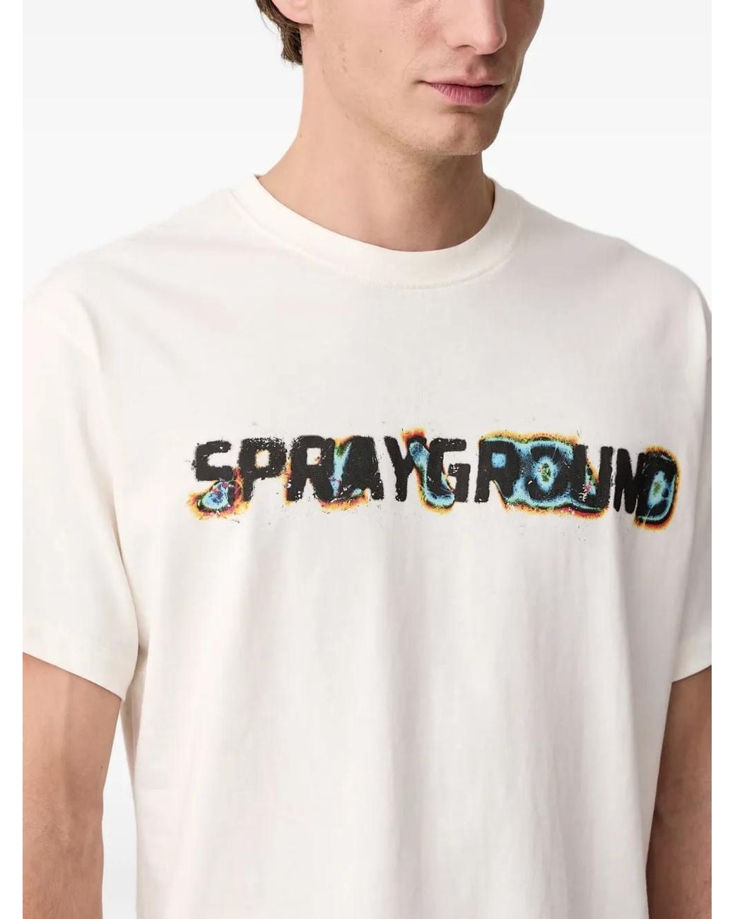Sprayground White Shark T-Shirt for men