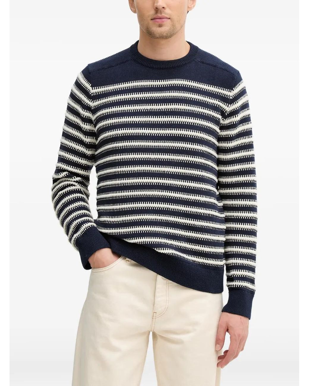 Jersey A Rayas Guess de hombre de color Blue