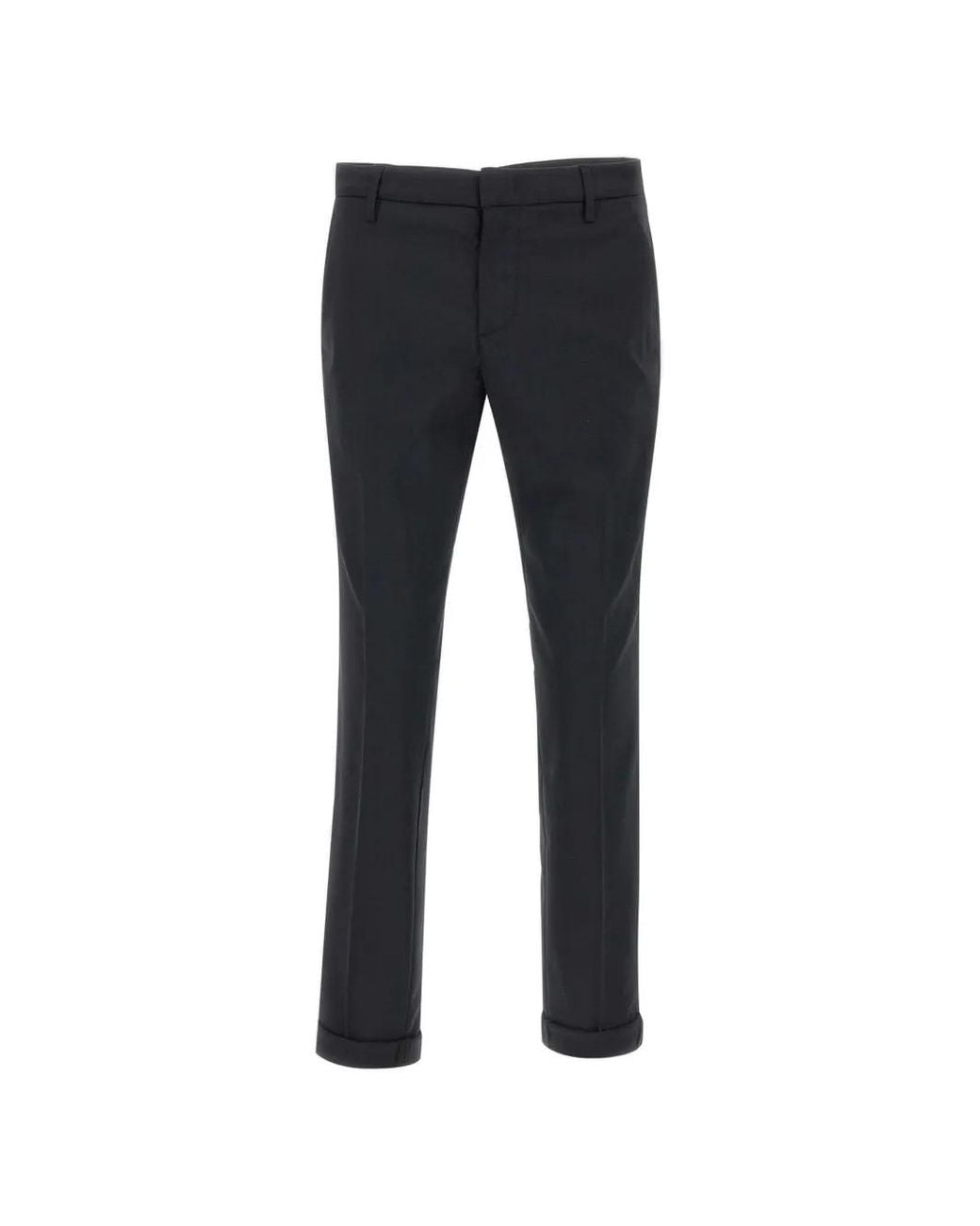 Dondup Blue Gaubert Turn-Up Trousers for men
