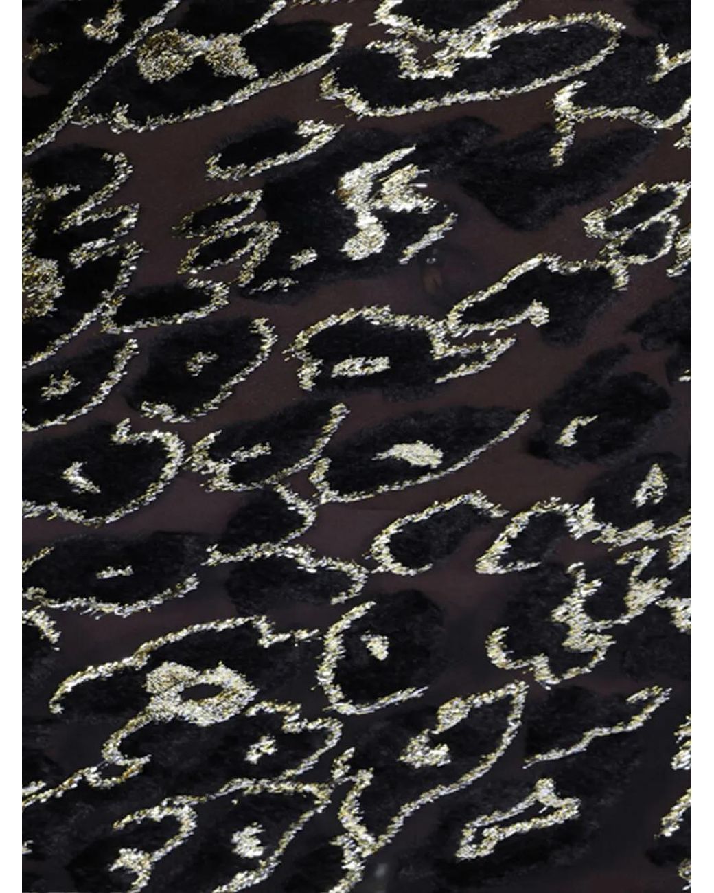 Roberto Cavalli Black Lace-Trimmed Leopard-Pattern Mini Dress