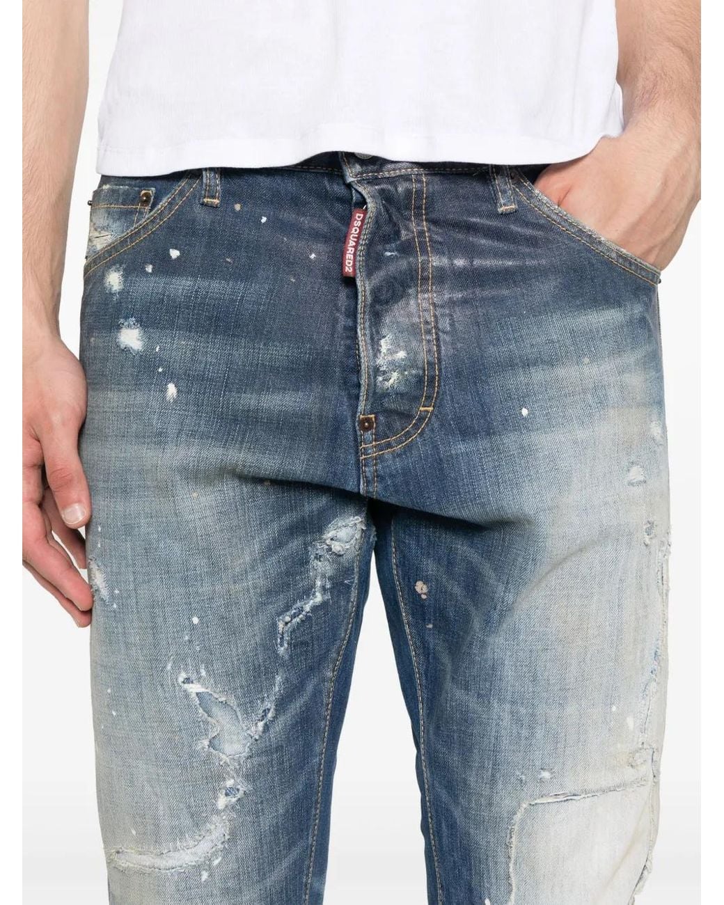 DSquared² Blue Logo-Waist Boxer Shorts for men