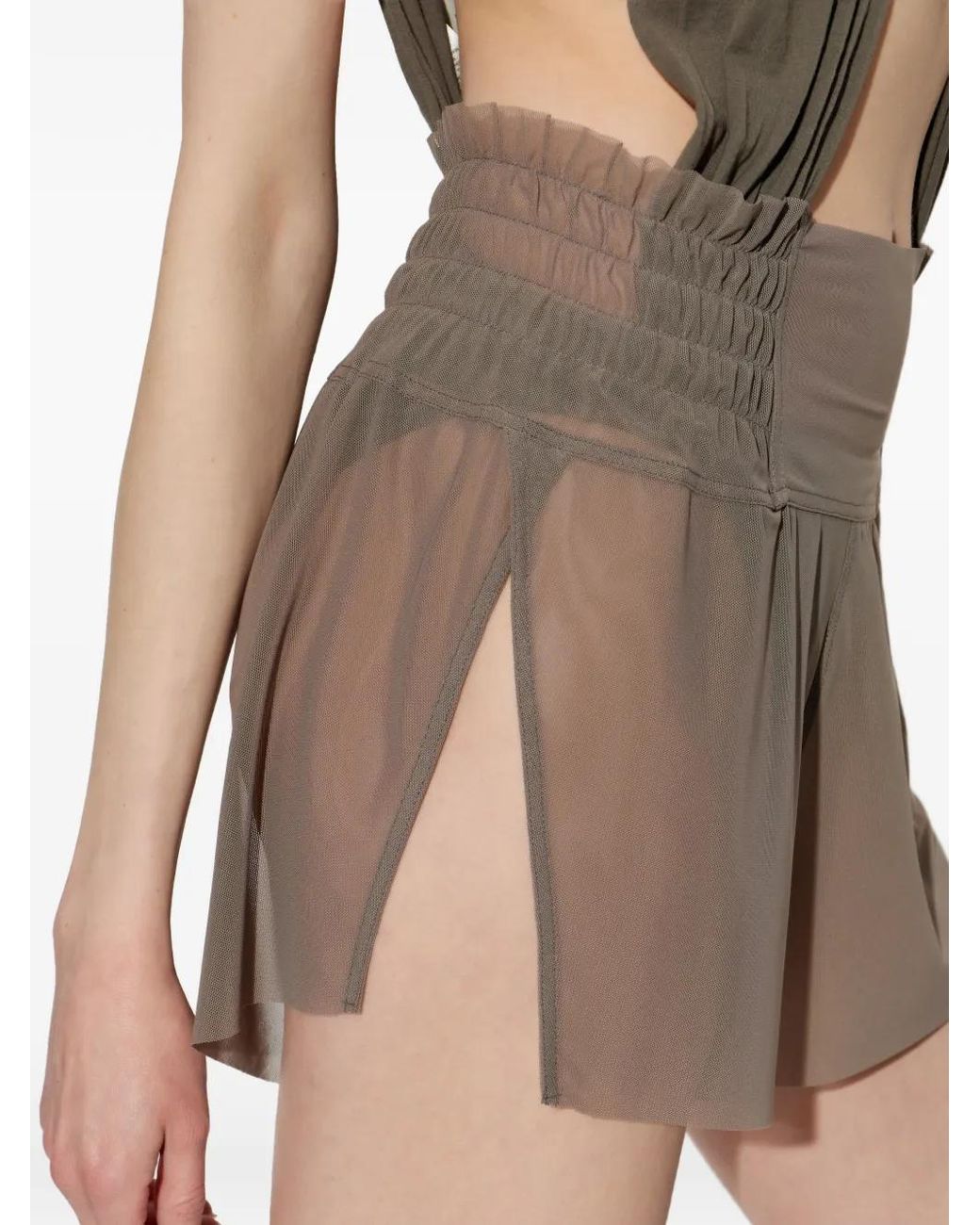 Rick Owens Gray Boxing Shorts
