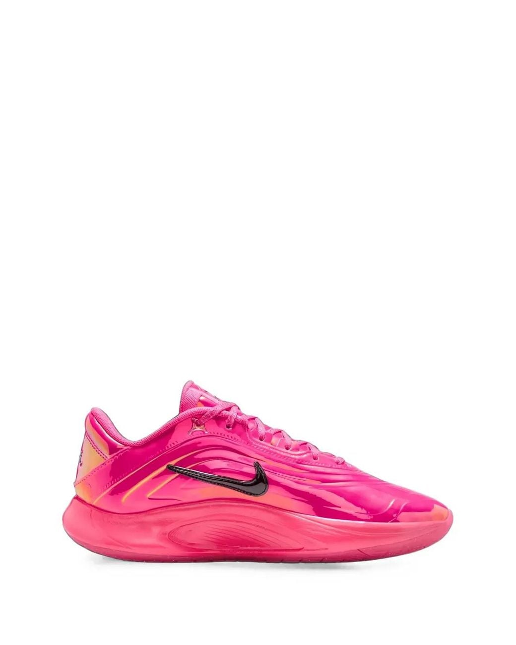 Nike Pink A'One All-Star Warning Label Low-Top Sneakers