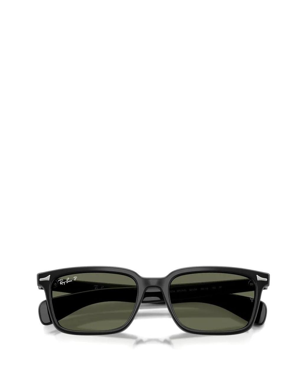 Ray-Ban Green Brunel Rectangle-Frame Sunglasses