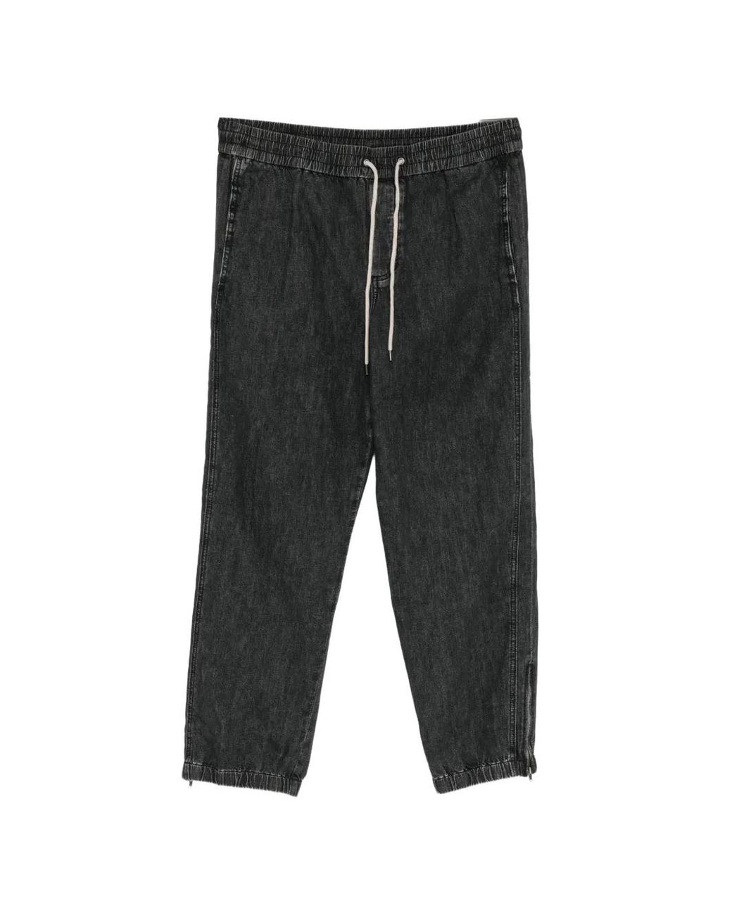 James Perse Black Drawstring Denim Jogger for men