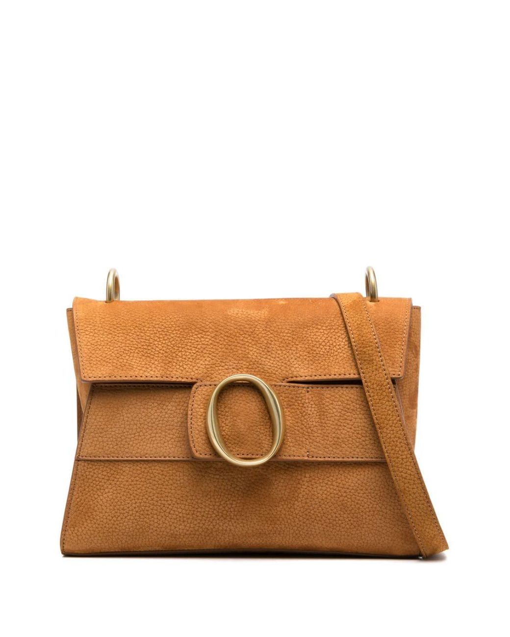 Orciani Ofelia Leather Crossbody Bag in Brown | Lyst