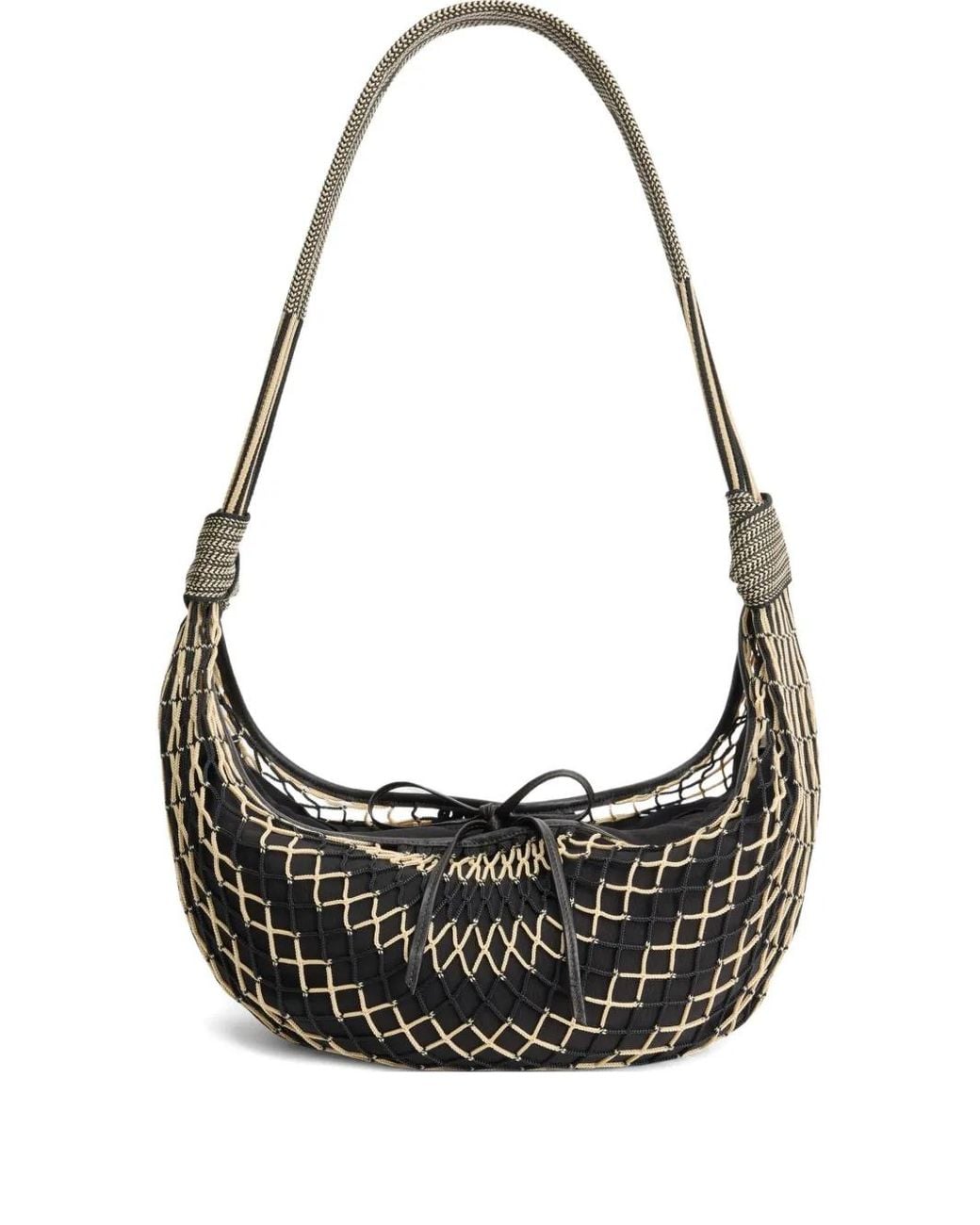 Lemaire Black Croissant Filt Bag