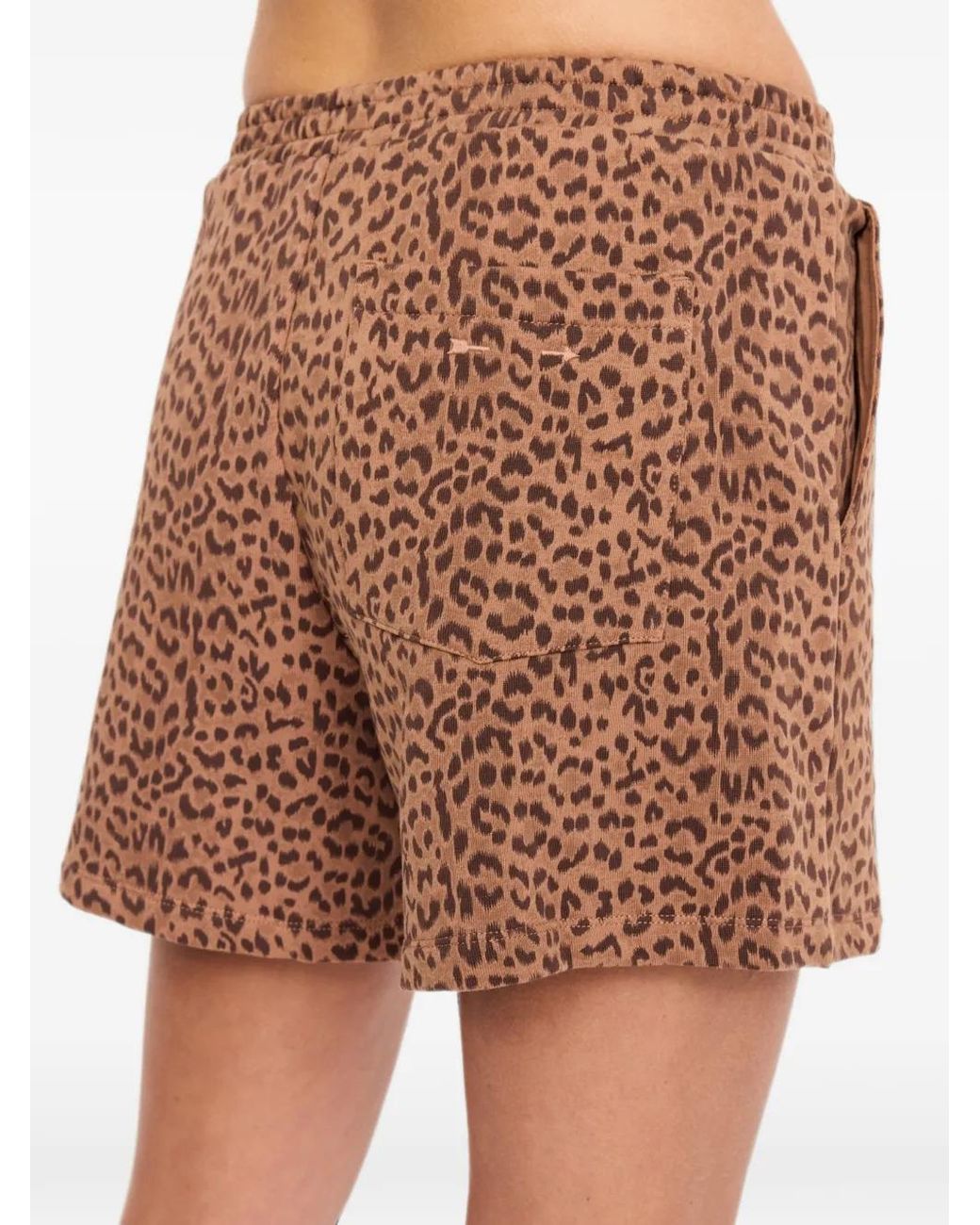 The Upside Natural Darcy Leopard-Print Shorts