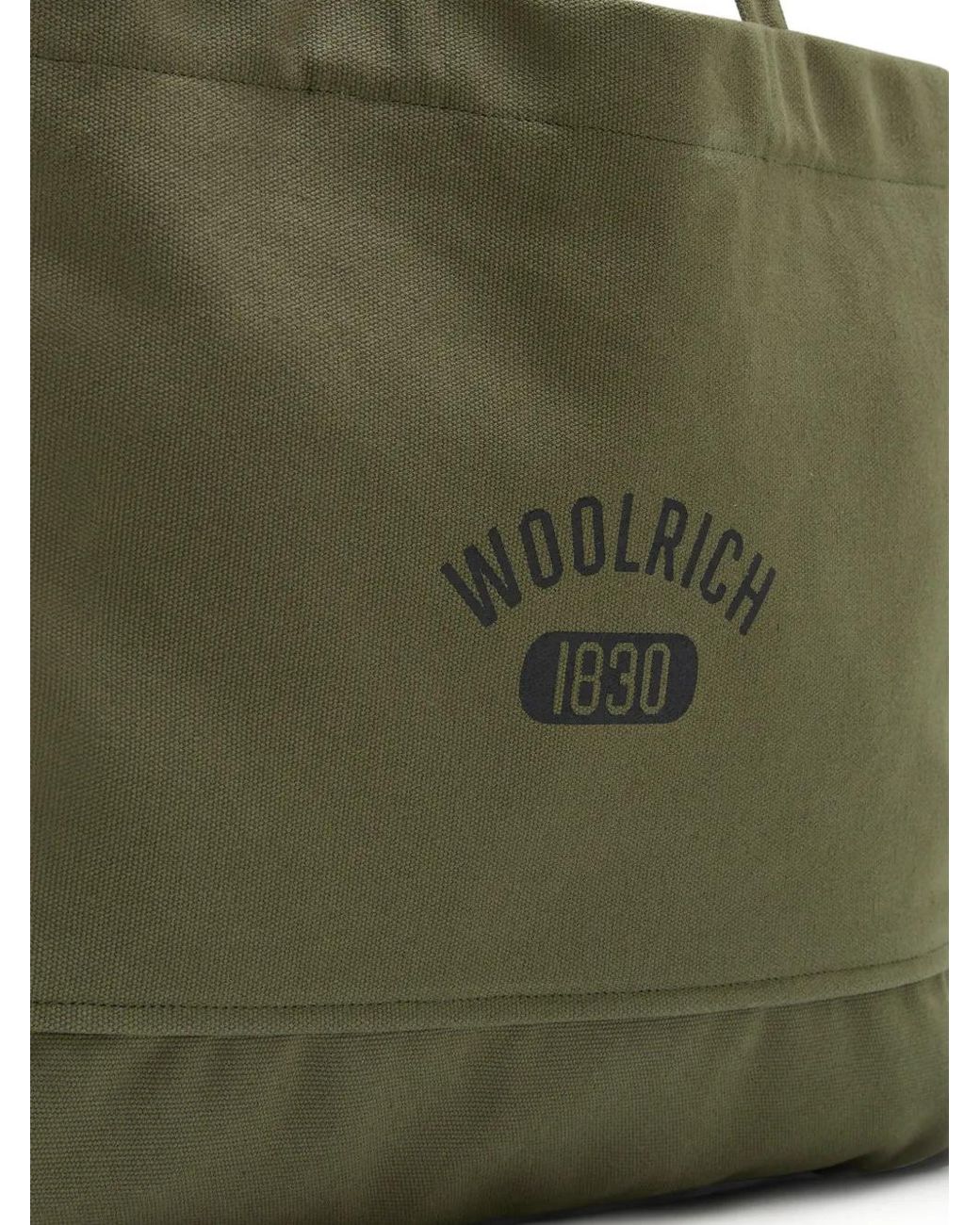 Woolrich Green Shopper Tote Bag