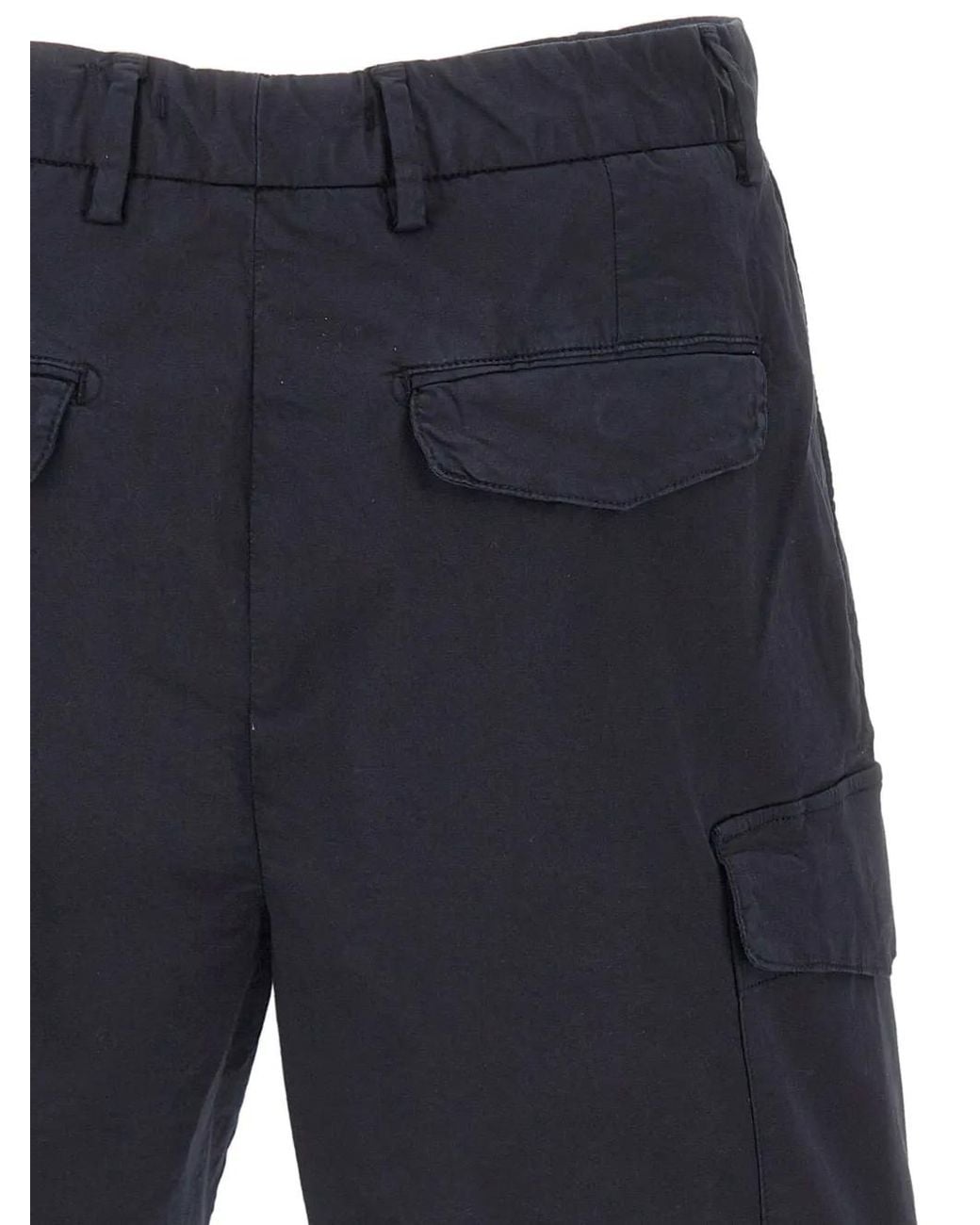 Myths Blue Short En Coton À Poches Cargo for men