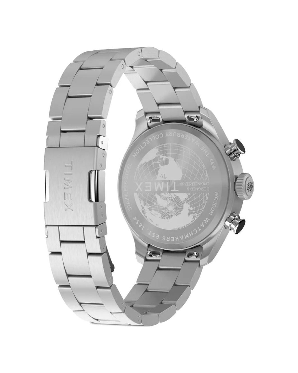 Timex Gray Waterbury Chronograph 43Mm Watch for men