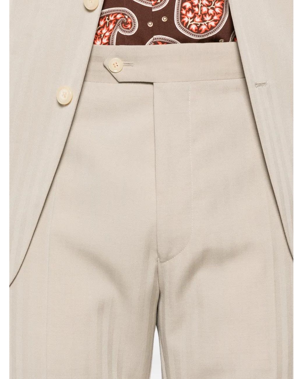 Fursac Natural Buttoned Single-Breasted Suit for men