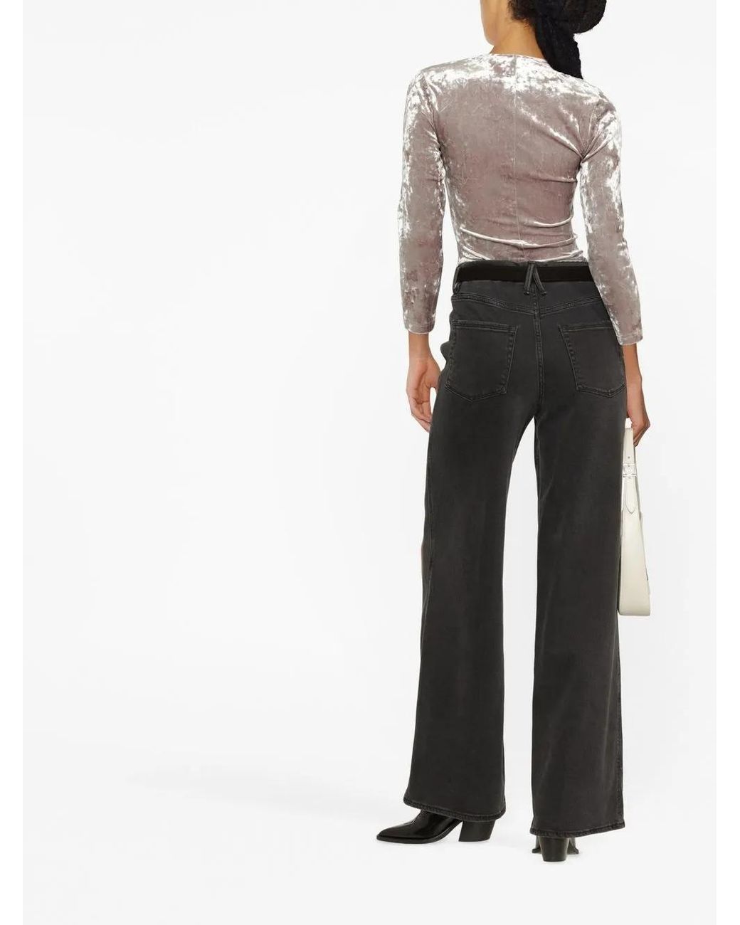Isabel Marant Gray Gubaia Velvet Top