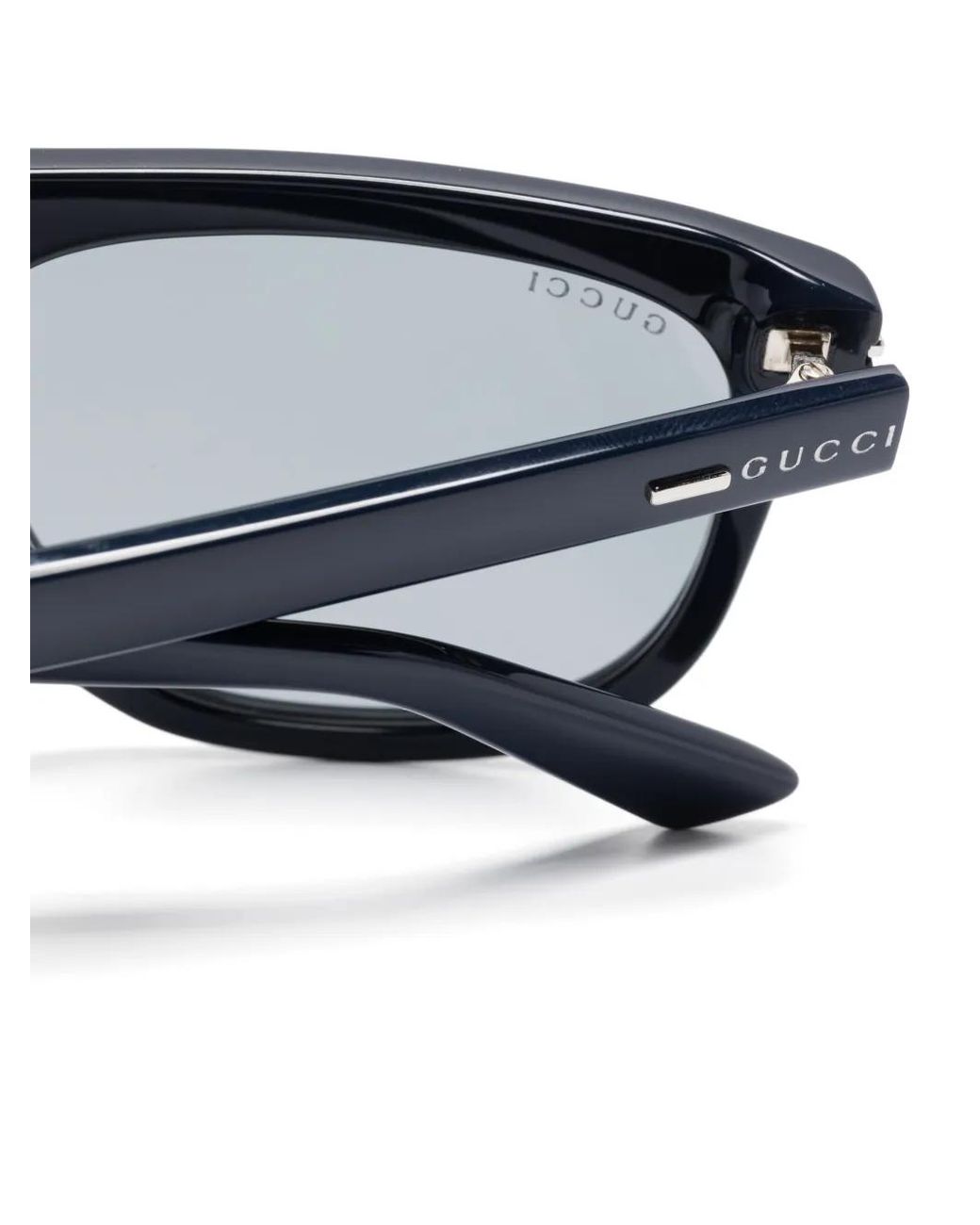 Gucci Blue Oval-Frame Sunglasses for men