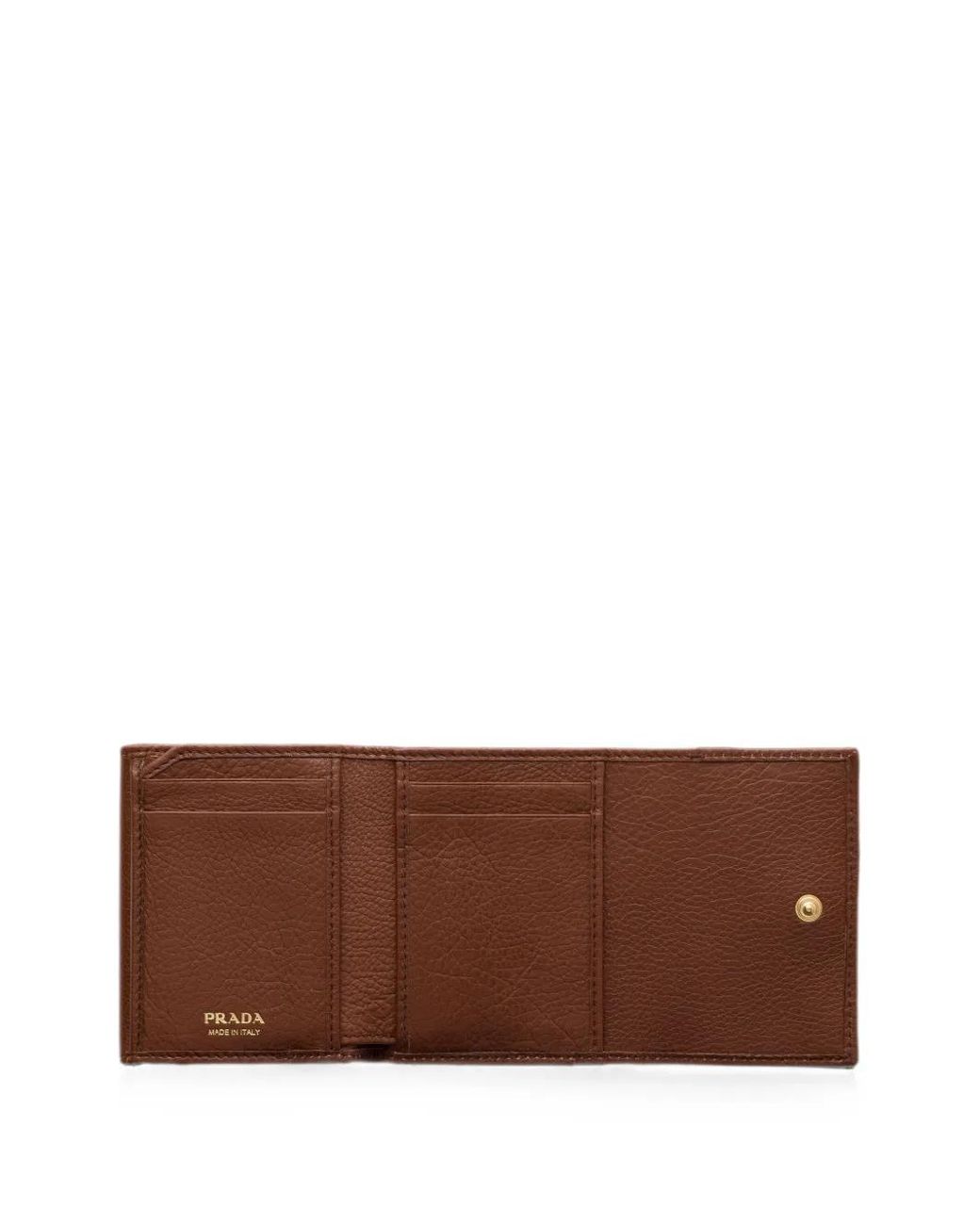 Prada Brown Small Leather Wallet