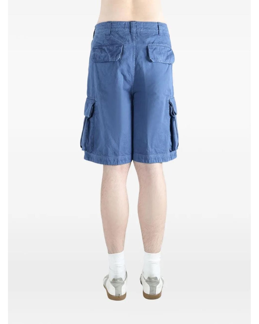 ERL Blue Belt-Loop Pocket Shorts