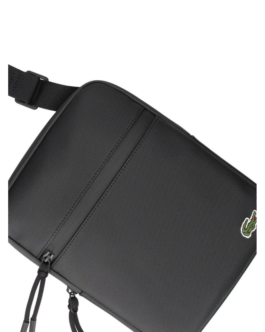 Lacoste Black Medium Lcst Piqué Satchel for men