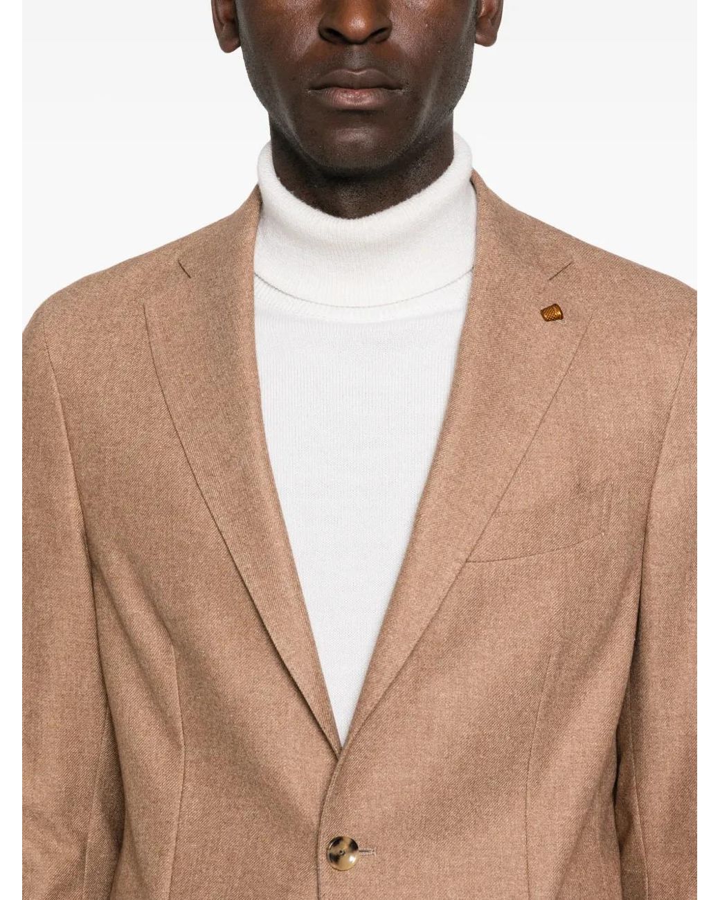 Latorre Brown Single-Breasted Blazer for men