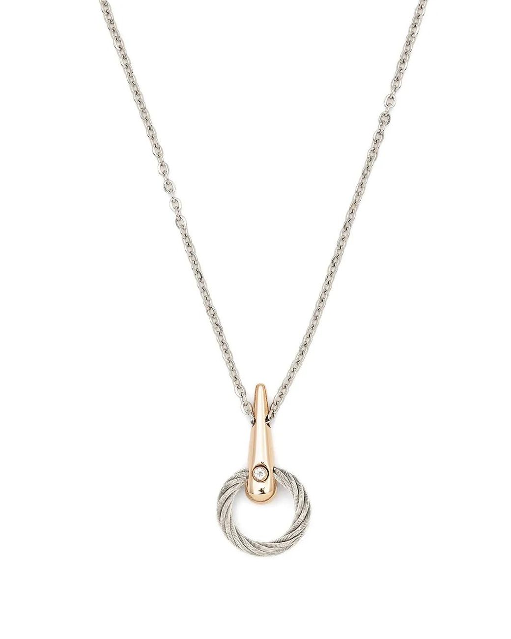 Collana Infinity Zen di Charriol in Metallic