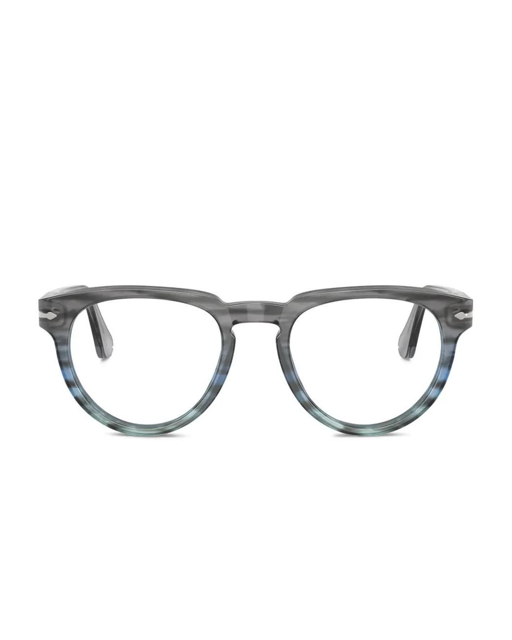 Persol Gray Brille Mit Panto-Gestell