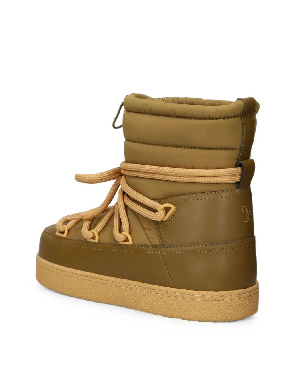 Inuikii Natural Quilted Lace-Up Boots
