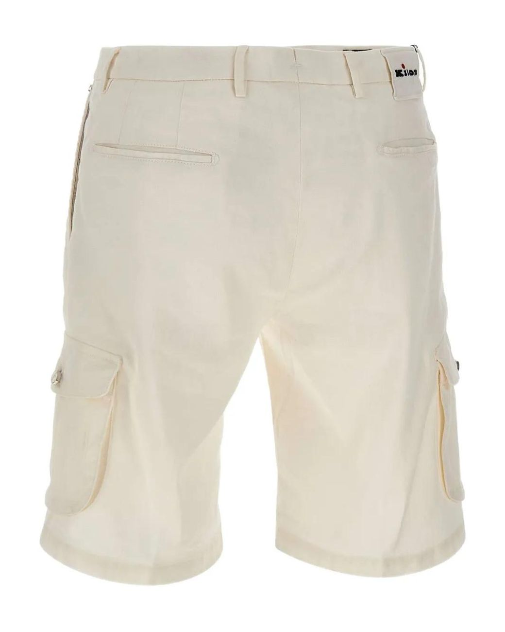 Kiton Natural Cargo Pocket Shorts for men