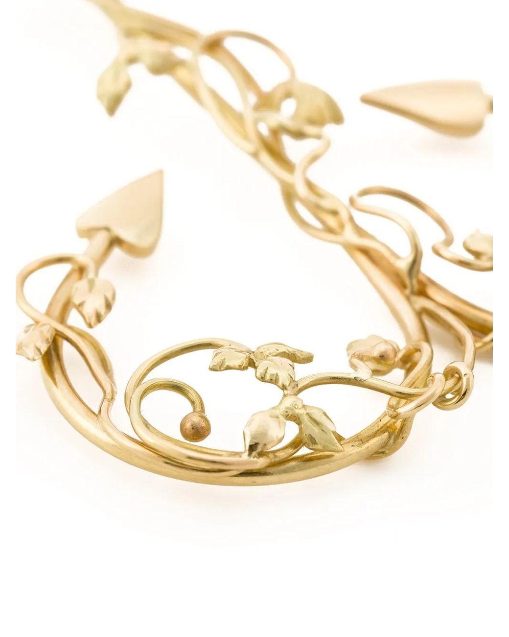 Natasha Zinko Metallic 18Kt Anchor Curved Earring