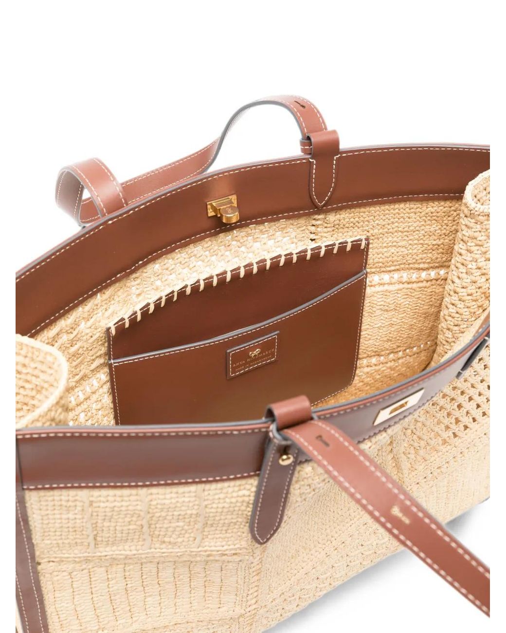 Anya Hindmarch Natural Mortimer Patchwork Tote Bag
