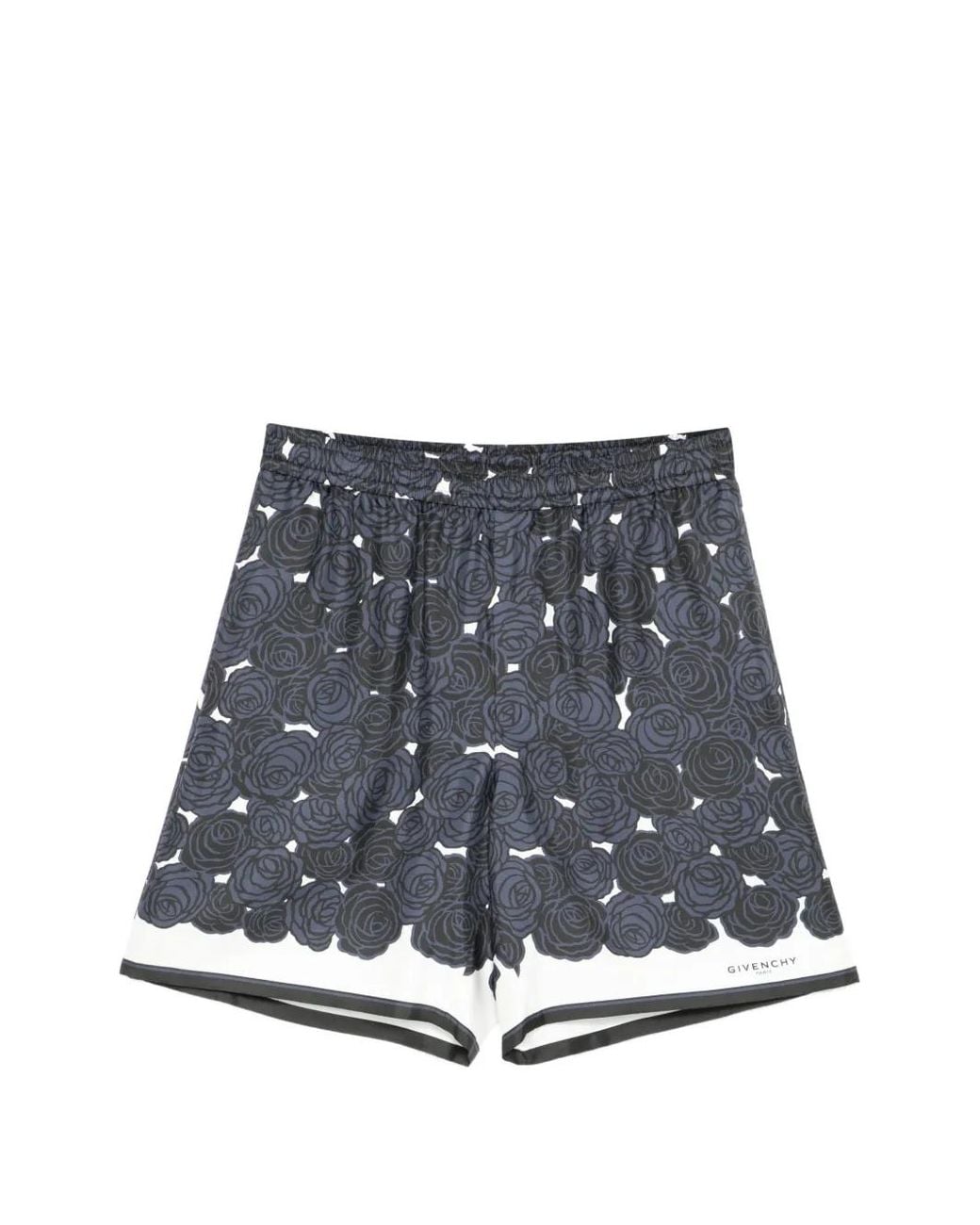 Givenchy Blue Floral Bermuda Shorts for men