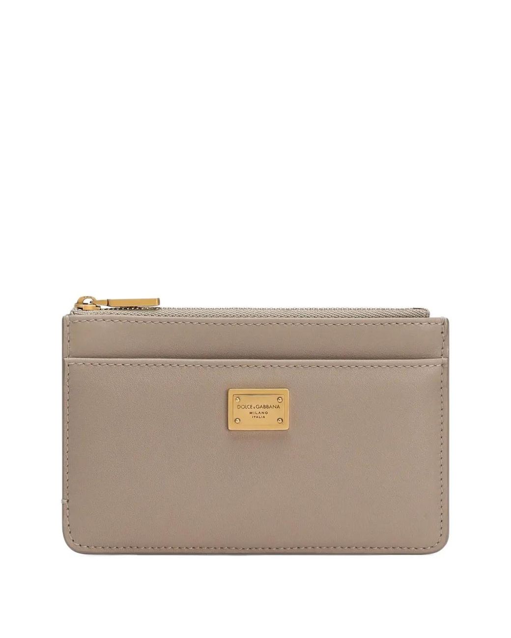 Dolce & Gabbana Gray Lederkartenhalter