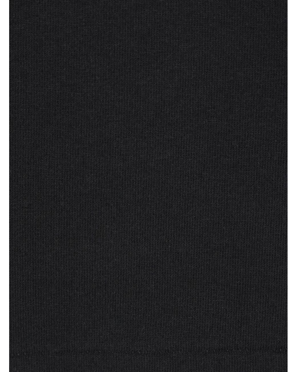 A.PRESSE Black Crew-Neck T-Shirt for men