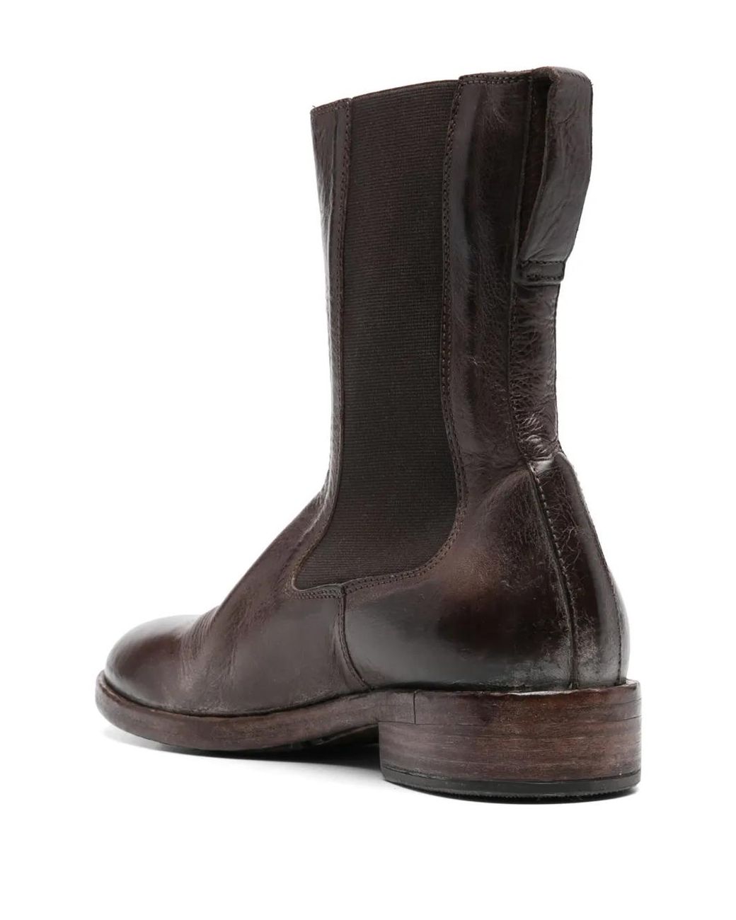 Moma Brown Leather Boots