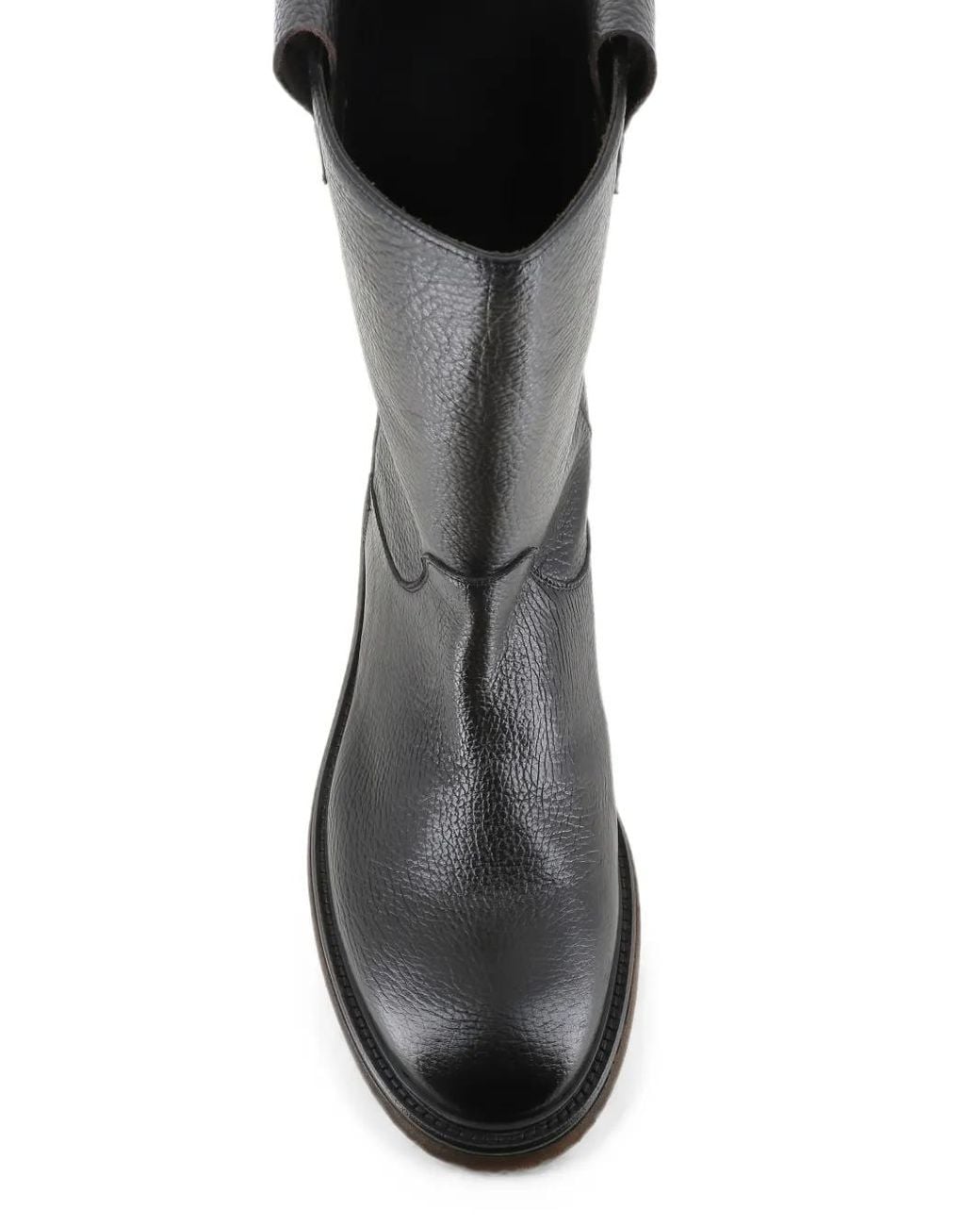 Alexander Hotto Black Almond-Toe Boots for men