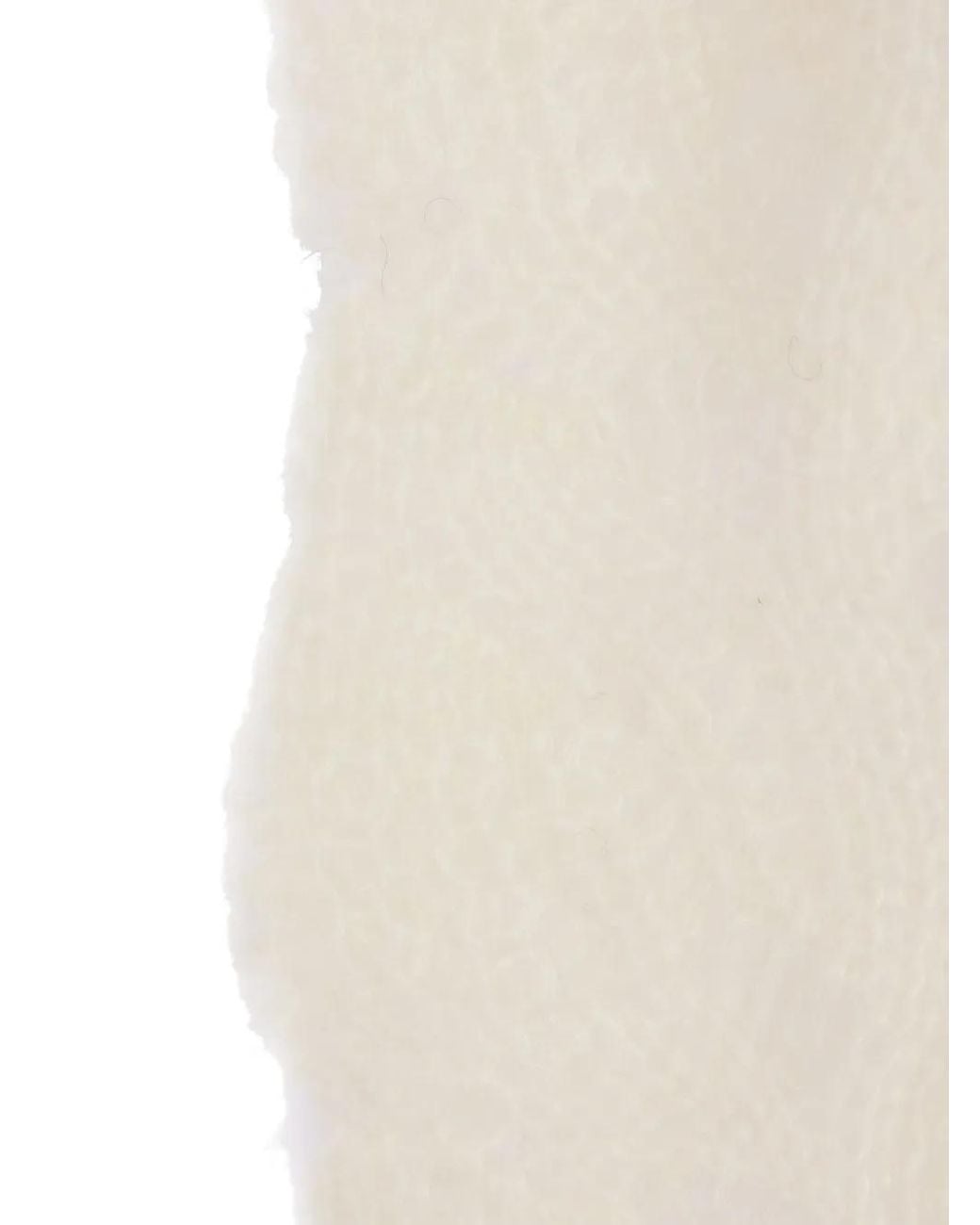 Comme des Garçons White Open-Work Long-Sleeve Sweater