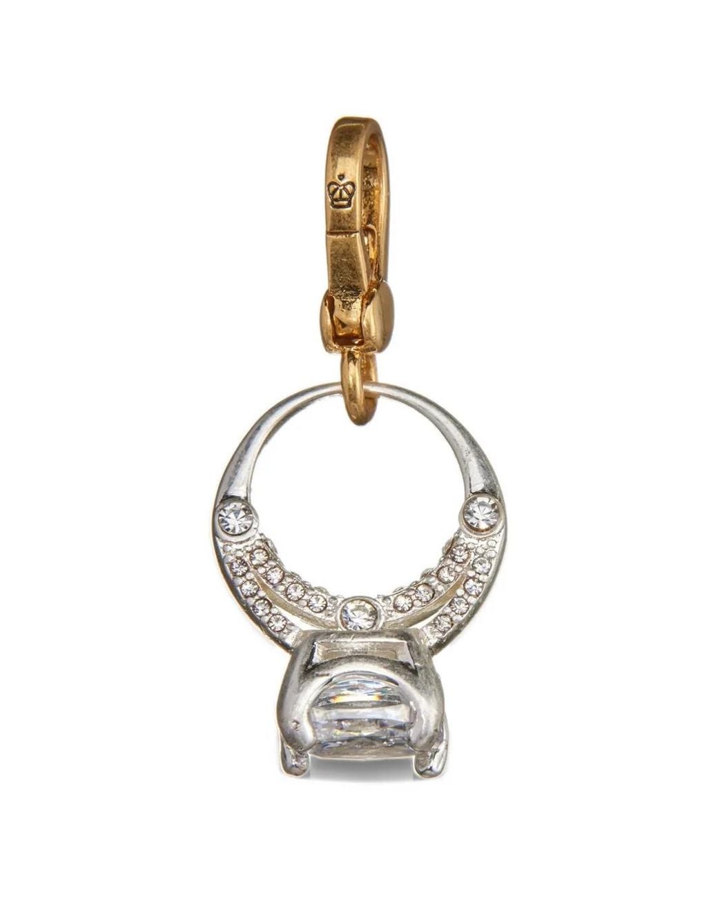 Juicy Couture Metallic Crystal-Embellished Wedding Ring Charm